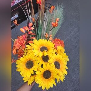Vibrant Sunflower and Orange Floral Arrangement